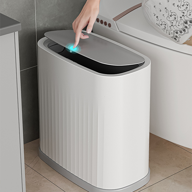 Modern Nordic Style Waste Paper Trash Can With Cover Press - Temu Malaysia