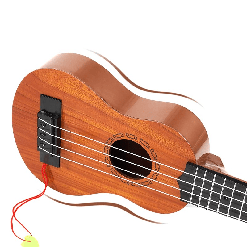 YOLOPLUS+ Juguete de guitarra ukelele de 15 pulgadas, 4 cuerdas, mini  guitarra para niños, instrumentos musicales para niños, juguete educativo  de