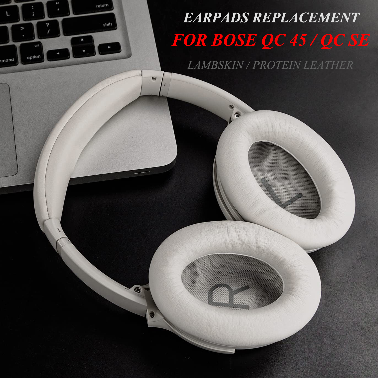 Professional Ear Pads Cushions Replacement For Quietcomfort 45 (qc45)/quietcomfort  Se (qc Se) Over-ear Headphones, Earpads With Lambskin Or Softer Protein  Leather, Noise Isolation Foam - Temu