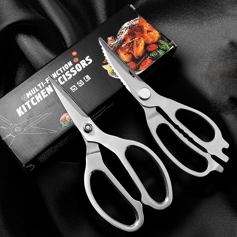 Stainless Steel Kitchen Scissors Household Multifunctional - Temu