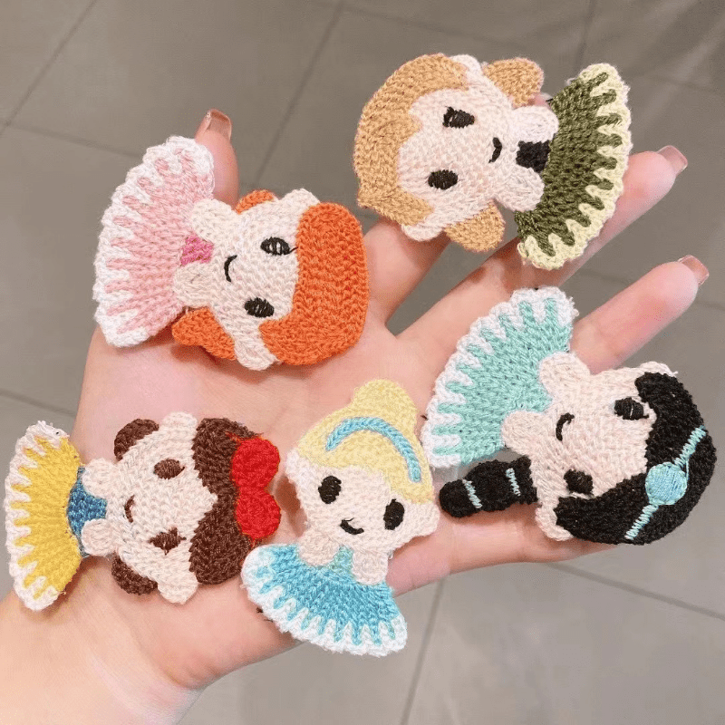 Crochet Princess Hair clips