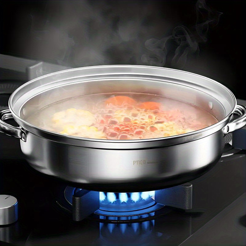 2/3 Tier Stainless Steel Steamer Pot With Lid Multi tiered - Temu