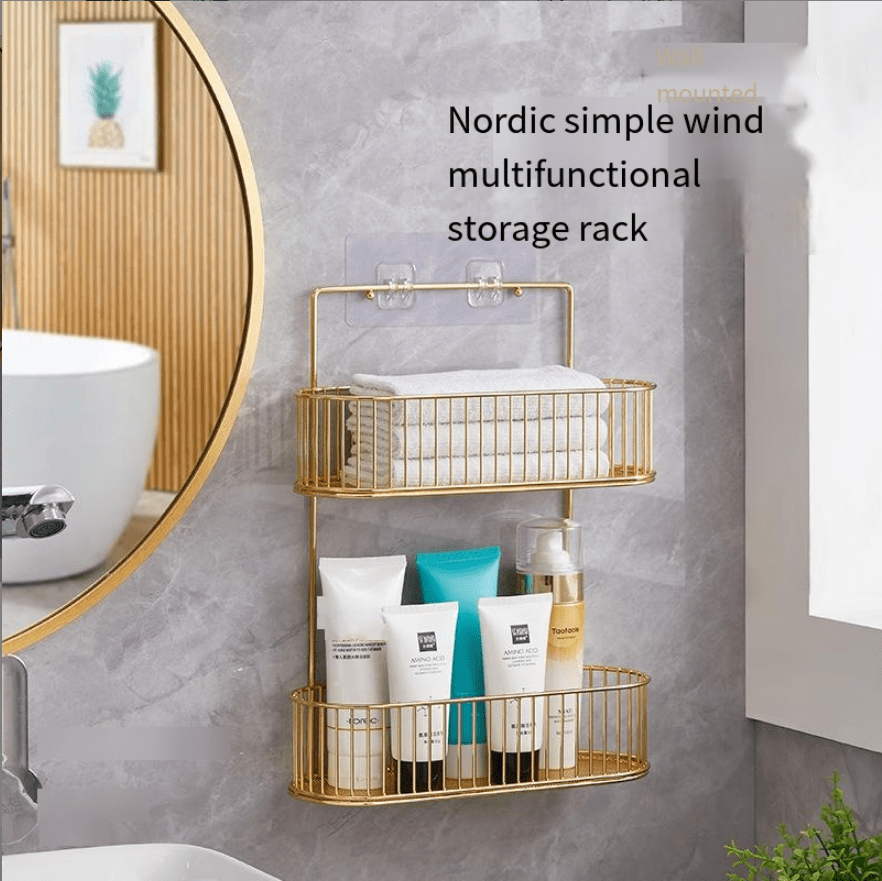 1pc Triangle Shower Shelf With Shampoo Holder, Shampoo Body Wash Lotion  Holder, Bedroom Cosmetic Organizer, Home Essential