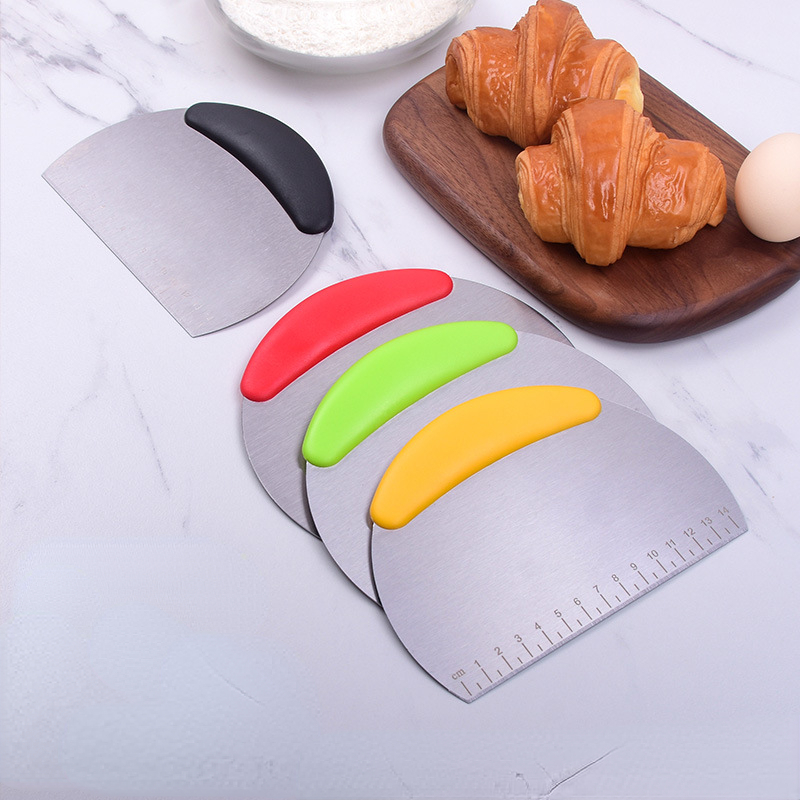 Stainless Steel Noodle Cutter Household Scraper Cake Flour - Temu