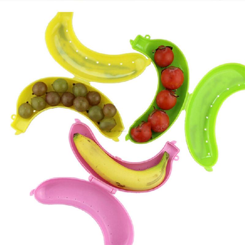 Cute 3 Colors Fruit Banana Protector Box Holder Case Lunch
