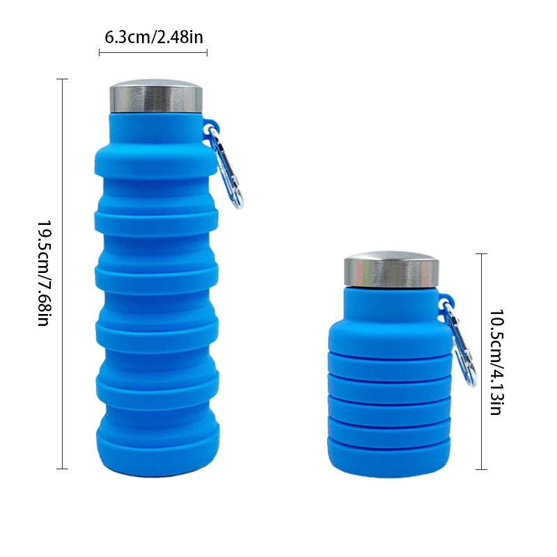 Collapsible Silicone Reusable Foldable Water Bottle Portable - Temu