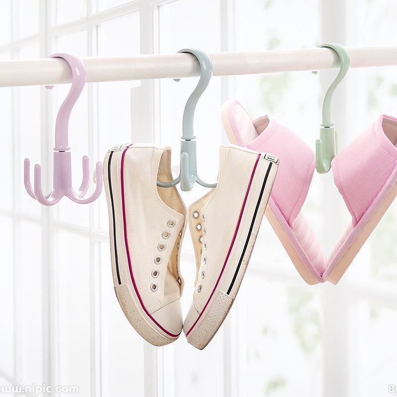 Space Saving Rotated Hanger Hooks Wardrobe Clothes Rack Hanger Organizer  Bag Hanger Shoes Belt Scarf Hanging