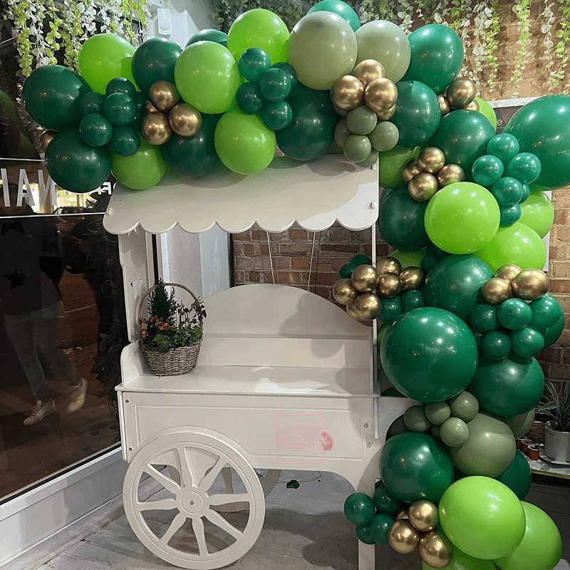 Otro kit de arco de globos para decoración de jardín, 139 piezas, kit de  guirnalda de globos, globos de látex (verde oliva)