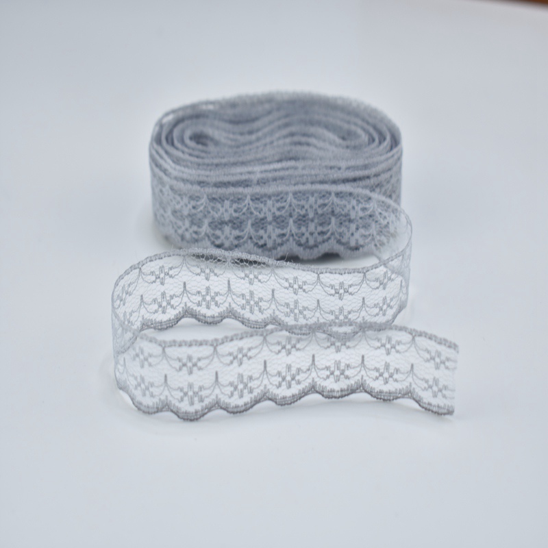 2 wide x 25 yards White Floral Pattern Lace Ribbon for Decorating