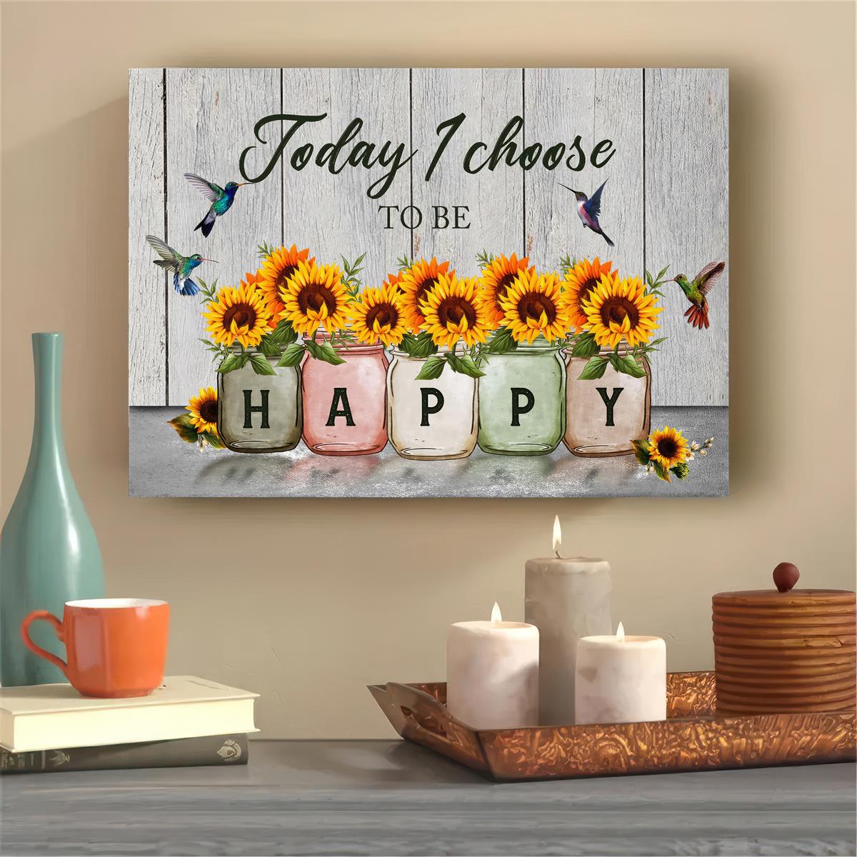 Bulldog Leather Works Abstract Hummingbird Sunflower Wall Art Canvas  Inspirational Quotes Poster Farmhouse Flowers Artwork Modern Home  Decorations