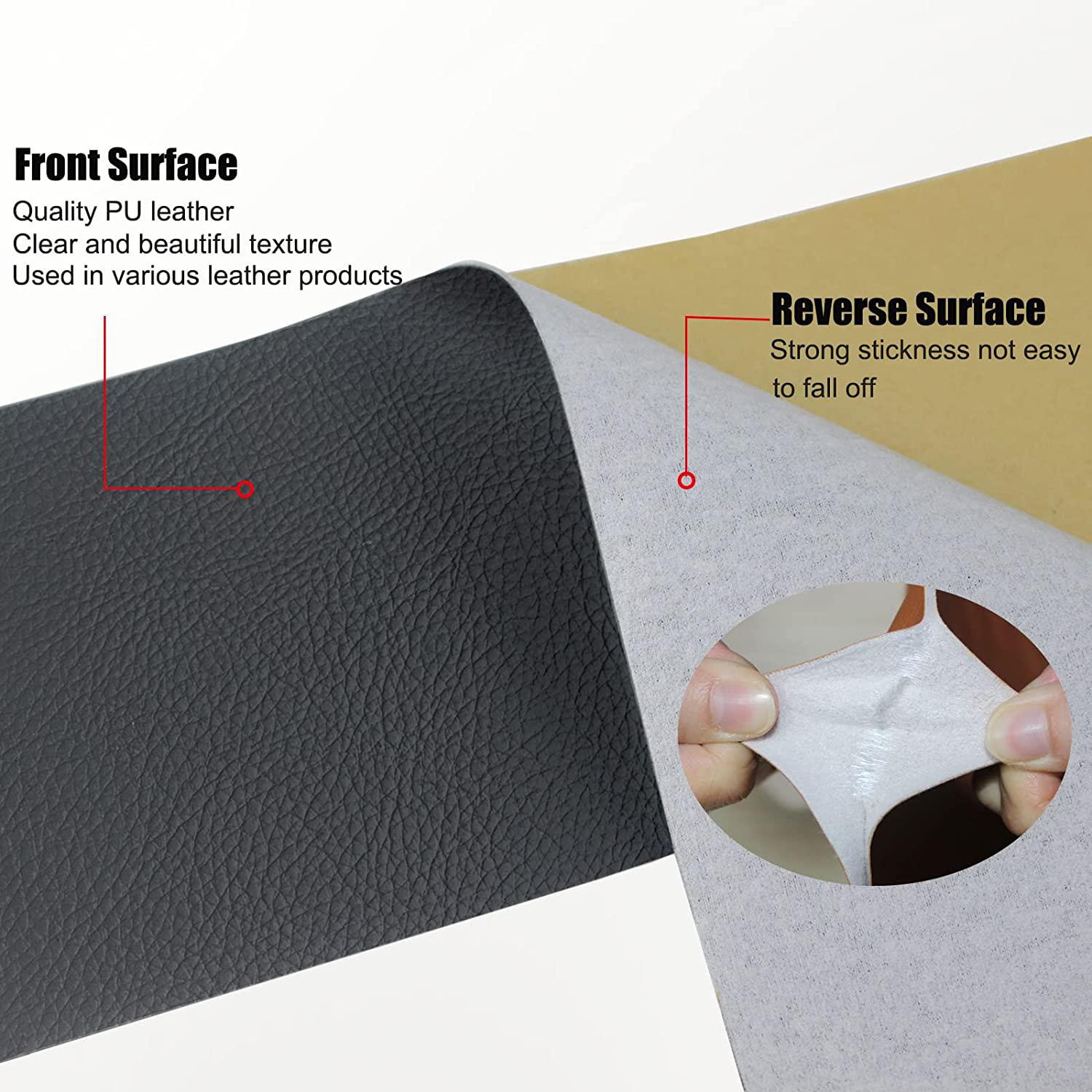 Kit de parches de cuero Parches adhesivos de cuero, Parche de reparación de cuero  adhesivo de primer TUNC Sencillez