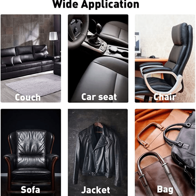 DIY Leather Vinyl Repair Kit Restorer Furniture Car Seats Sofa Jacket Purse