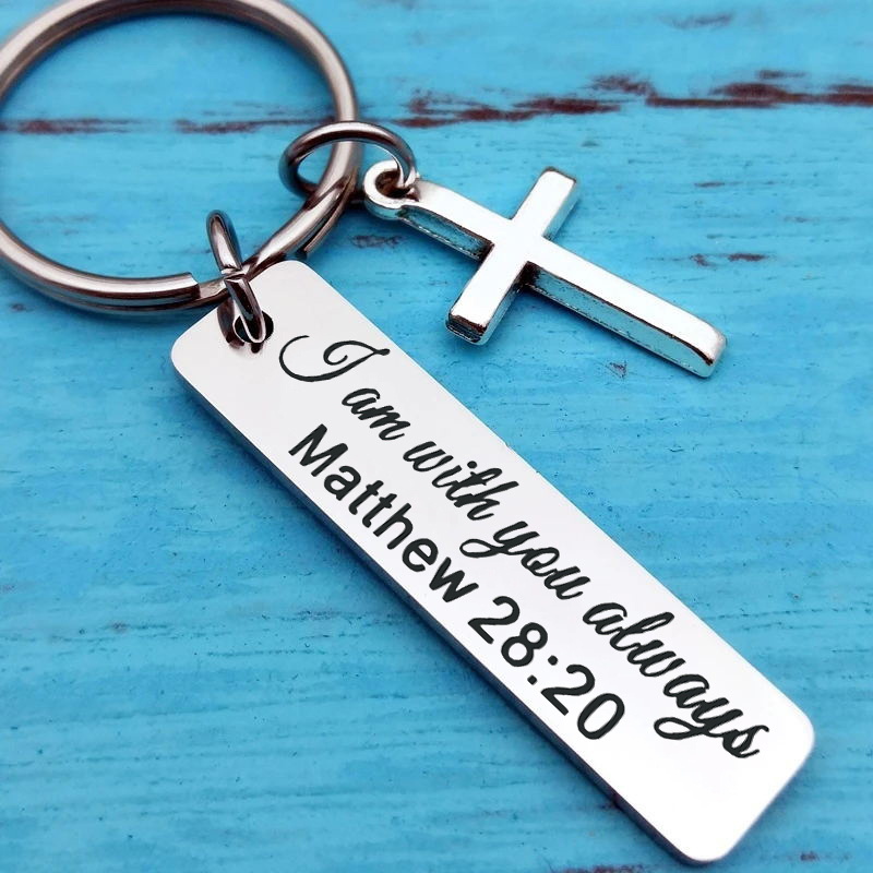 Bible Verse Cross Keychain Christian Metal Key Ring Purse - Temu