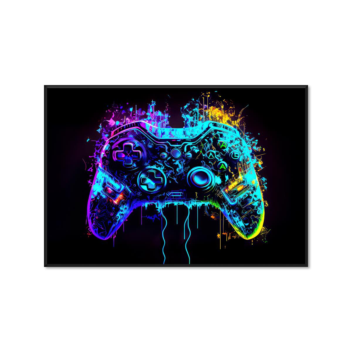 Video Game Wall Decal Gamer Controller Wall Decal Splat 