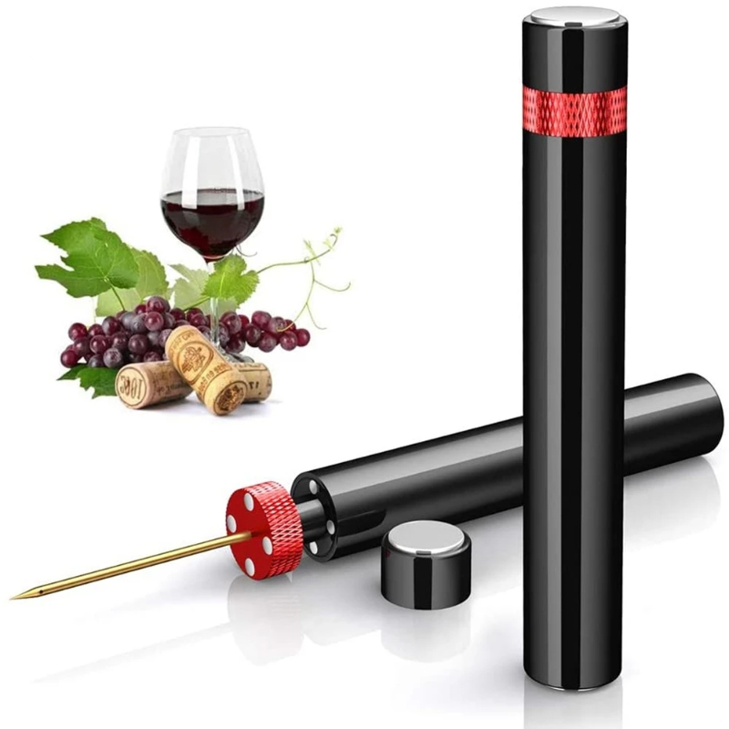 Pompe à vide et bouchons de bouteille avec dattes, économiseur de vin rouge  Un cadeau de vin qui garde la bouteille fraîche : : Cuisine et  Maison