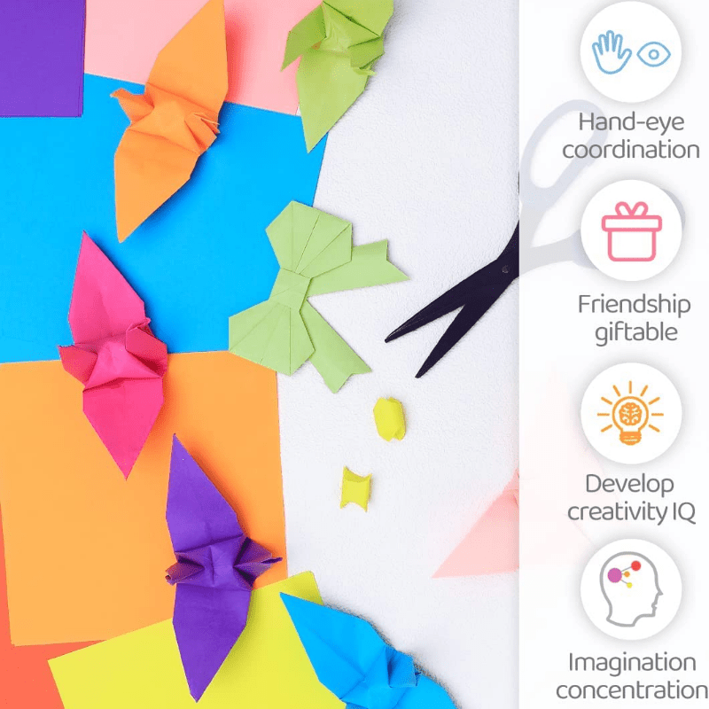 12 Vivid Designs 2.8x2.8 Double sided Origami Paper Kit For - Temu