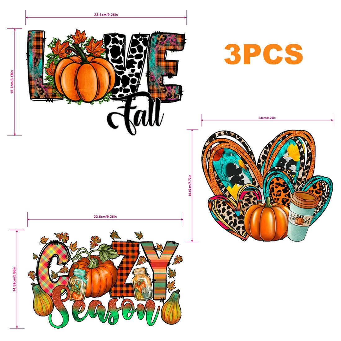 Pumpkin Love Autumn Maple Leaf Thanksgiving Heat Transfer - Temu