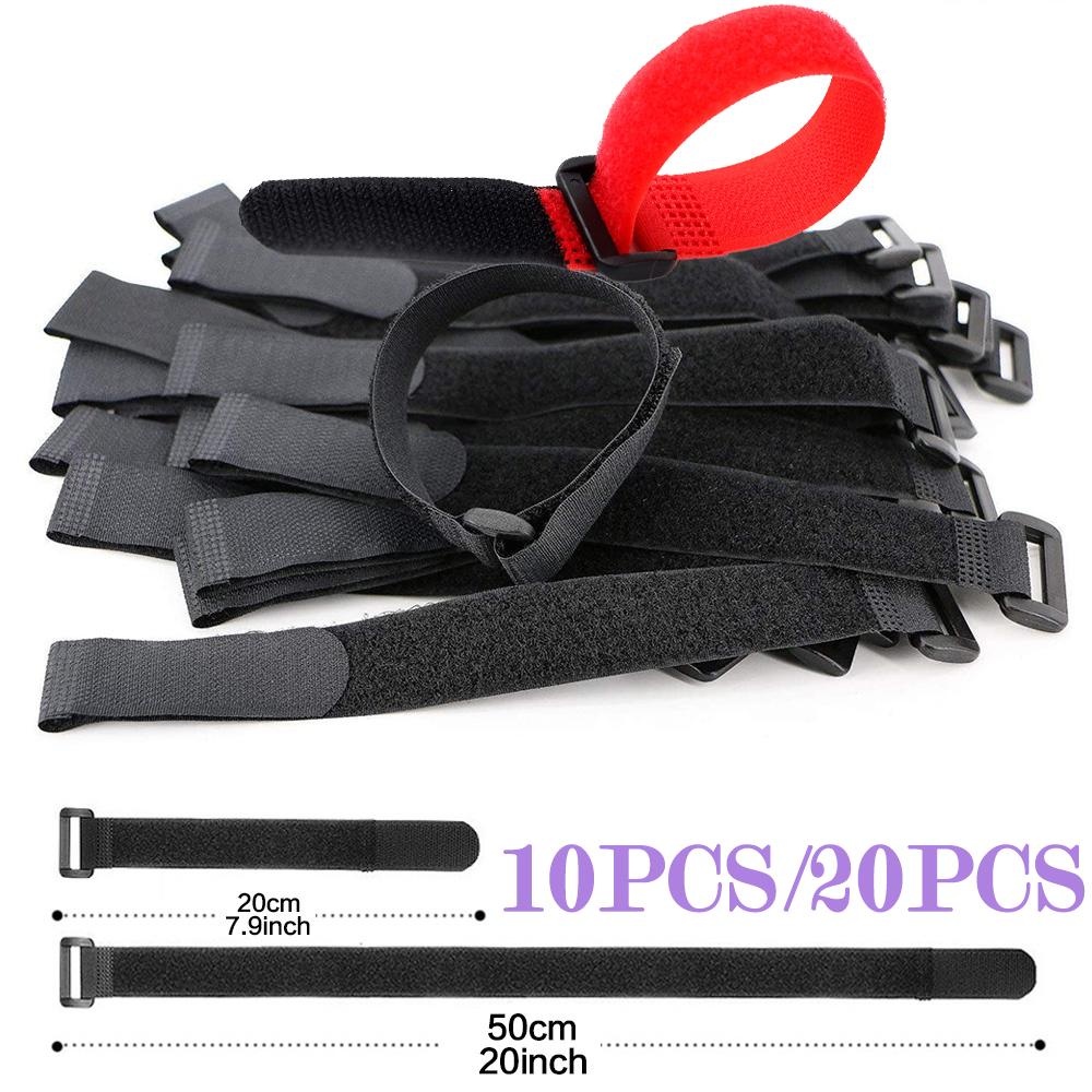 

Secure Your Cables With Durable And Reusable Hook And Loop Straps - 10/20pcs, 7.9/20.0 Inch Lengths Available
