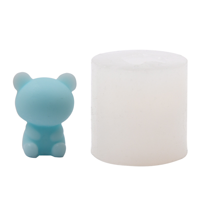 Handmade 3d Teddy Bear Silicone Mold For Diy Gifts, Decorative Ornaments,  Plaster & Candle Crafts