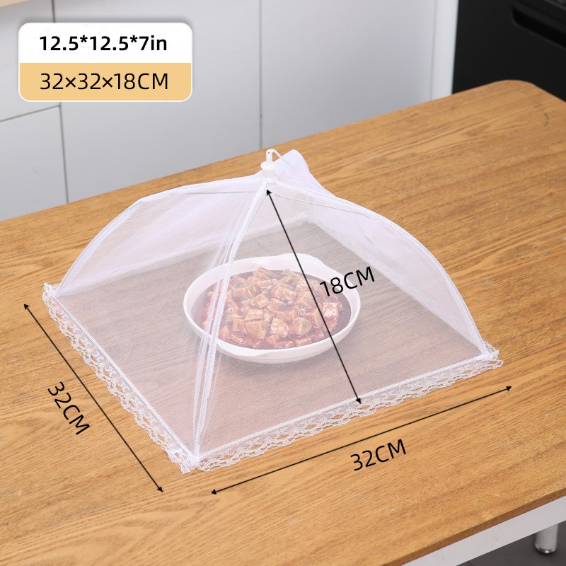 Food Cover Mesh Folding Washable Flies Tables Cover Insect Proof