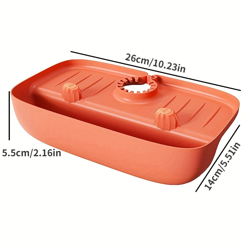 Red, FAUCET SPLASH GUARD, Drip Catcher, Kitchen Sink Protector