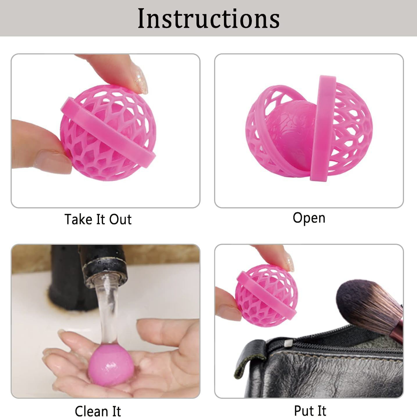 Reusable Sticky Clean Ball For Purse And Bag Accessories - Temu