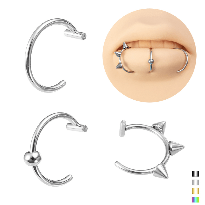 Stainless Steel Fake Nose Ring Septal Ring C Clip Ring For - Temu