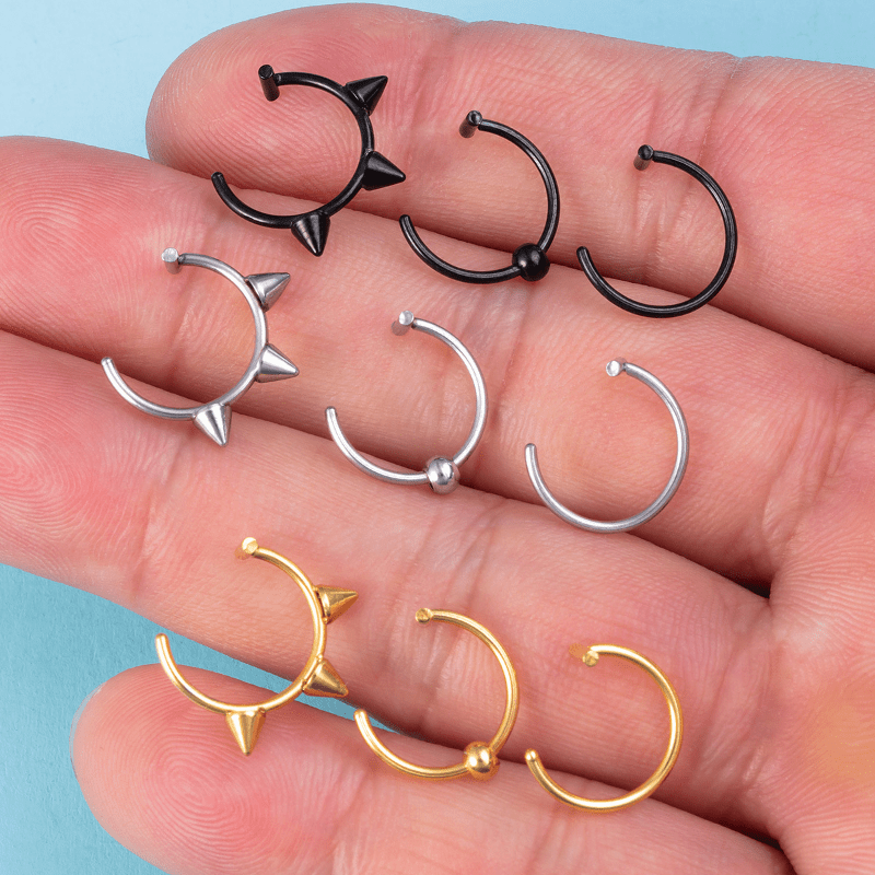 Fish hook sale lip ring