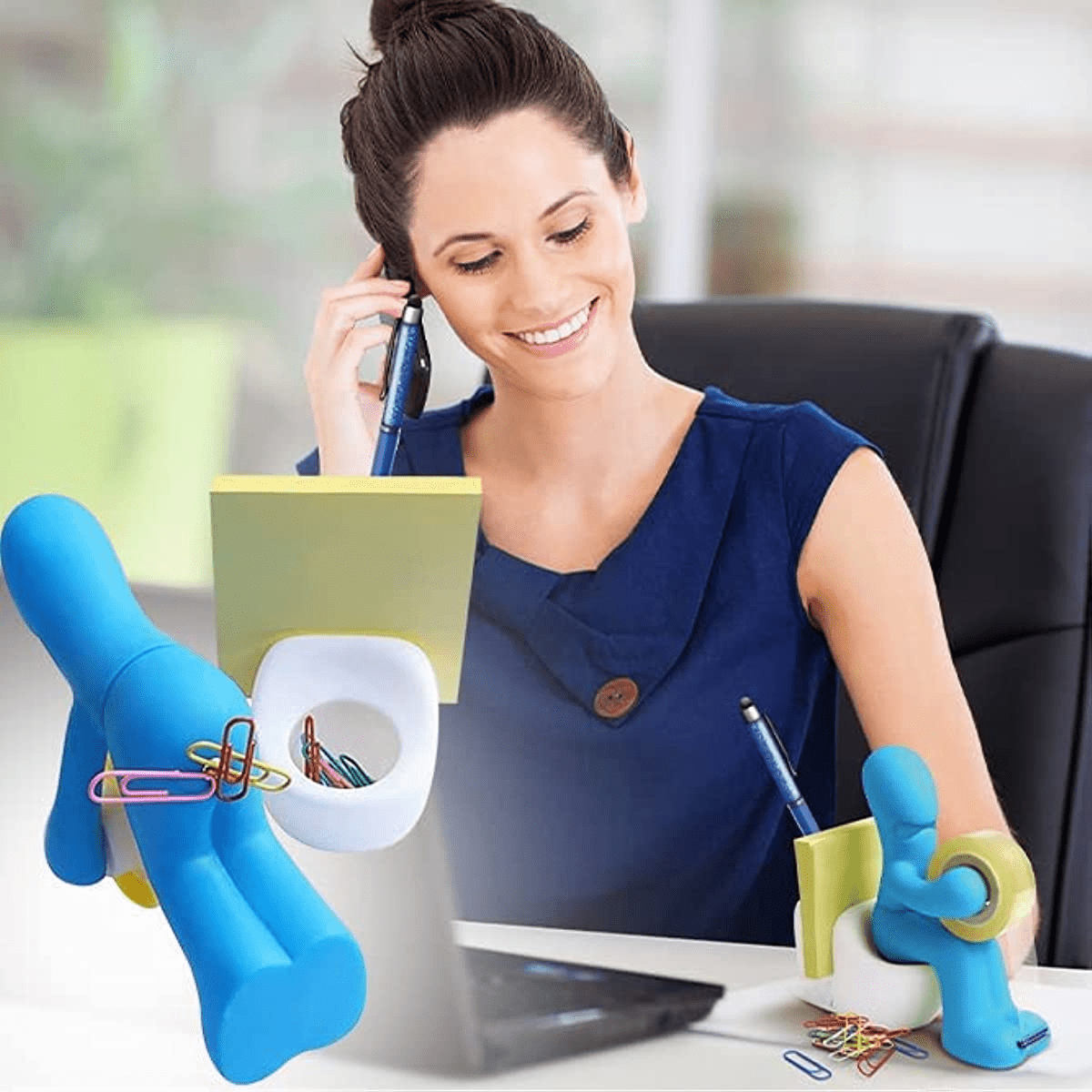 Made By Humans Balloon Doggy Tape Dispenser, Fun Office Desk Accessory and  Unique Novelty Gift, Cool Back-to-School Supplies for Kids, Students,  Teachers, Friends - Red 