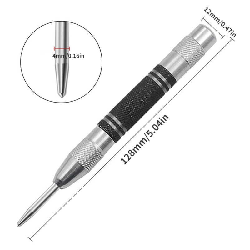 38R04-1 - Self Centering Center Punch - 5/16 Face — Spring Tools