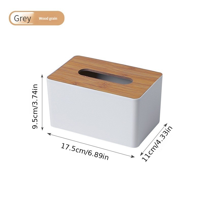 Stylish Paper Towel Box for Kitchen Living Room Office - Mask and Wipe Storage