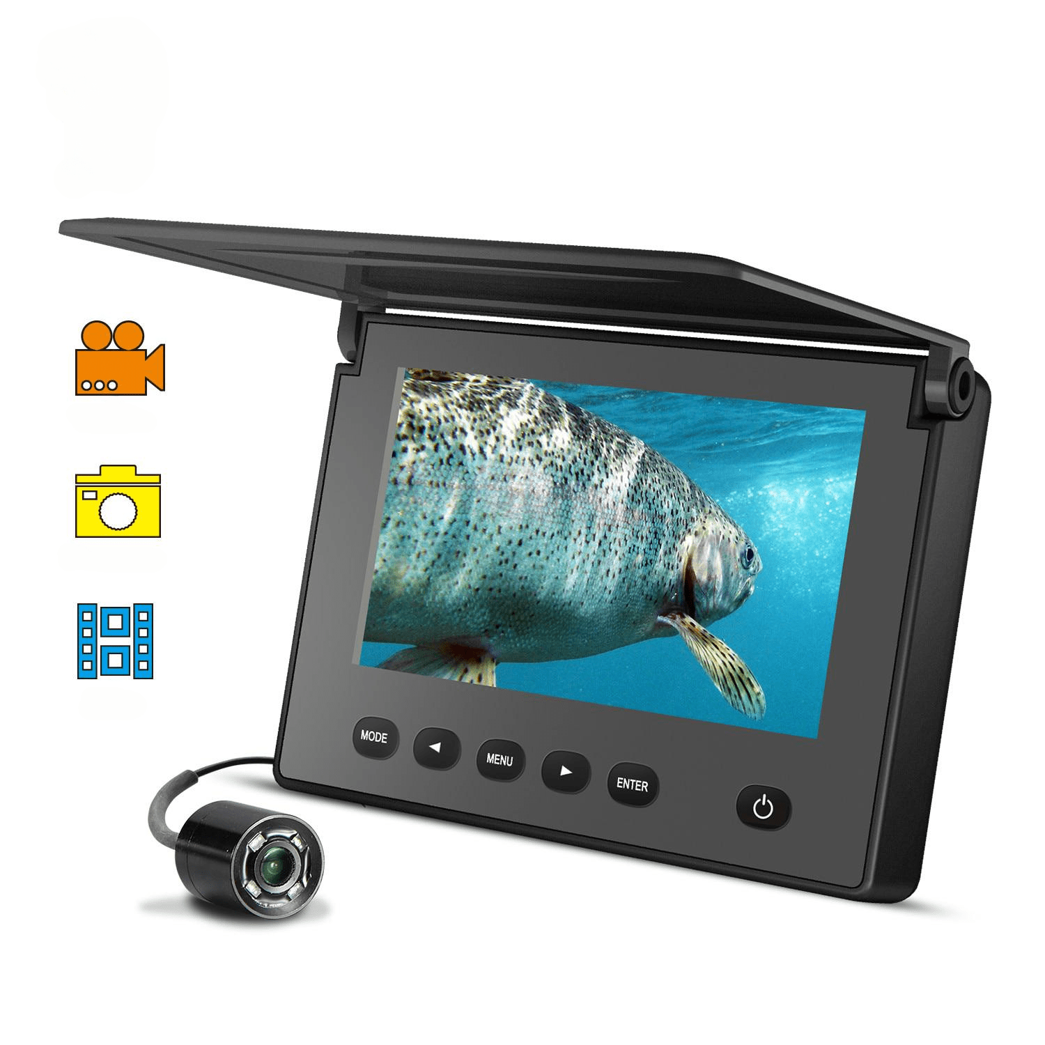 1 Set 1500LUX Underwater Fishing Camera With Infrared LED, 4.3 Inch IPS  Monitor, And 20m/30m Line, Ice Fishing Bracket, 2 Megapixel Wide Angle  Camera