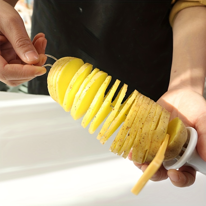 Potato Spiral Cutter, Whirlwind Potato Slicer, Portable Potato Bbq