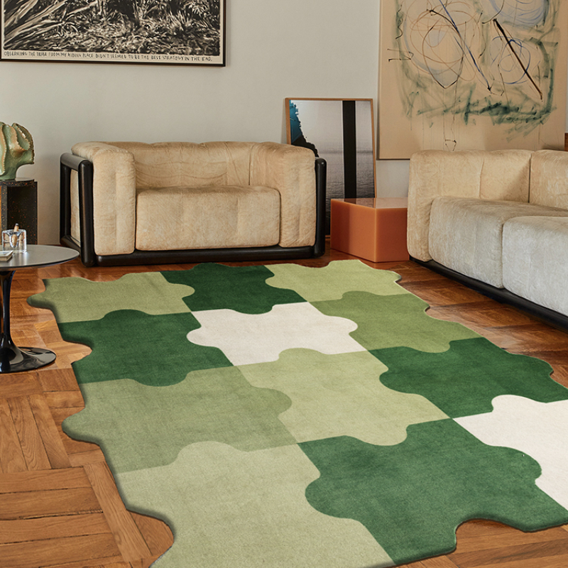 Alfombras de área de 8 x 10 pies para sala de estar, alfombra grande y  esponjosa para dormitorio, alfombra grande para interiores, gruesa, suave