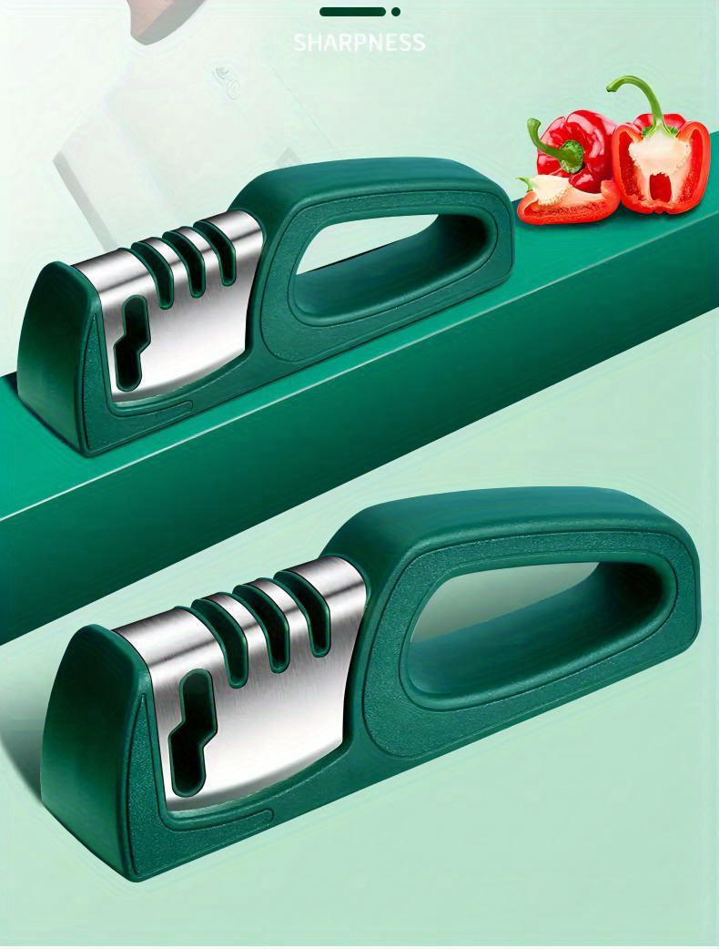 Affilacoltelli da cucina - Affila forbici 4 in 1 con cinturino in  silicone,Strumento di affilatura rapida portatile per affilare rapidamente  coltelli