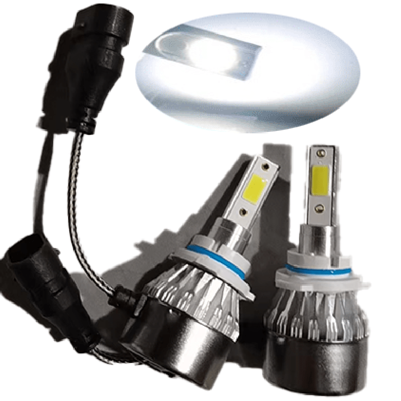 2 bombillas LED H7 antiniebla para coche, 12/24 V, 100 W, 1000 lúmenes,  blanco, 6000 K, 360 grados, haz de luz de coche, DRL, conducción de faros