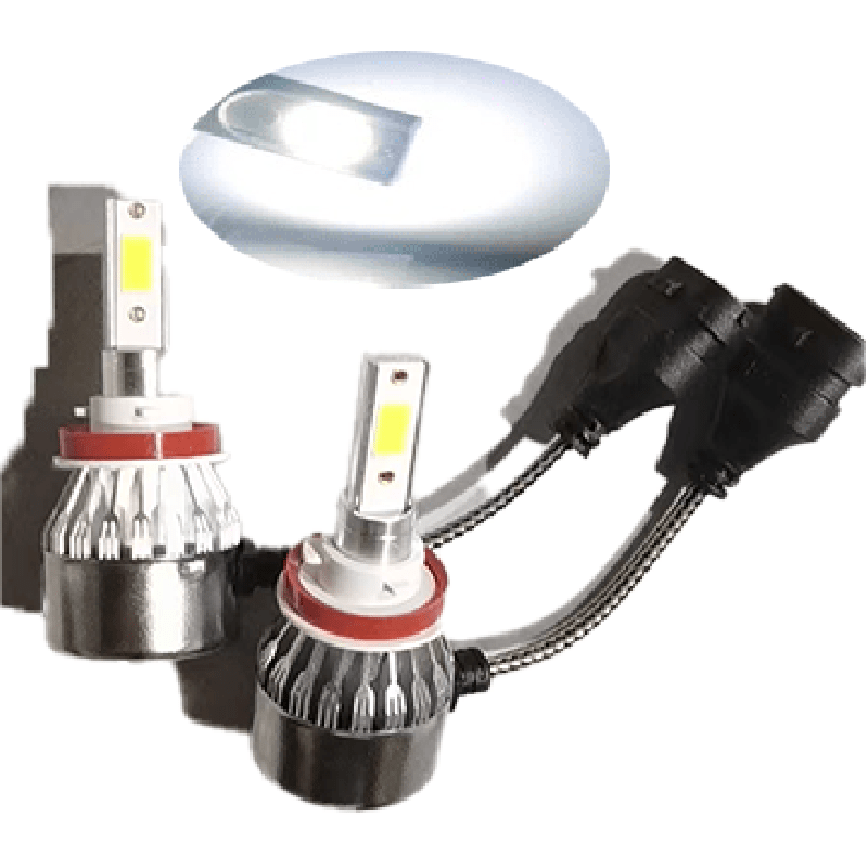 C6 2PCS LED Headlight Bulbs H1 H3 H4 H7 H11 H8 9005 9006 HB3 HB4 880 H27  6000K 72W 12V 7200LM Auto Headlamps Fog Light Wholesale