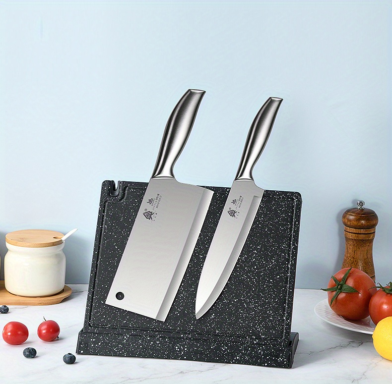 Cheer Collection Soporte magnético para cuchillos para pared, organizador  de cuchillos de acero inoxidable de 16 pulgadas, soporte para utensilios de