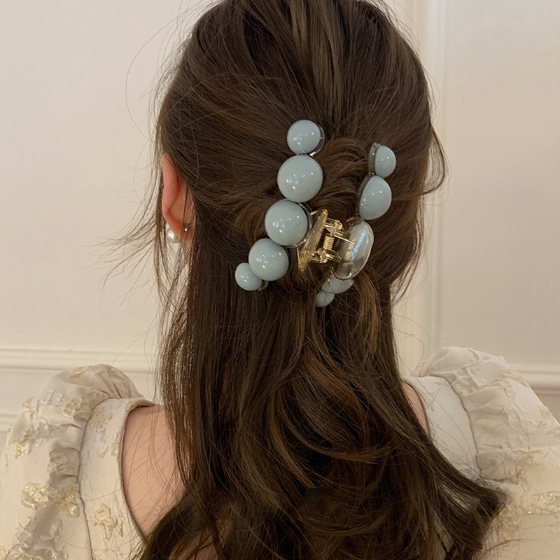 Solid Ball Hair Clips Shark Claw Decorative Hair Accessories