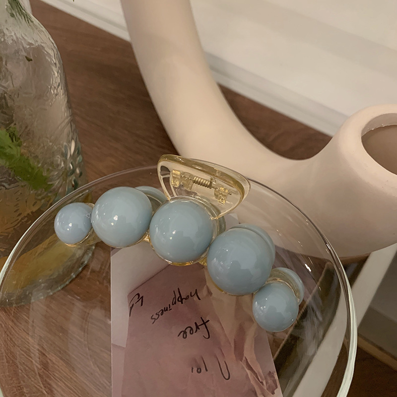 Solid Ball Hair Clips Shark Claw Decorative Hair Accessories