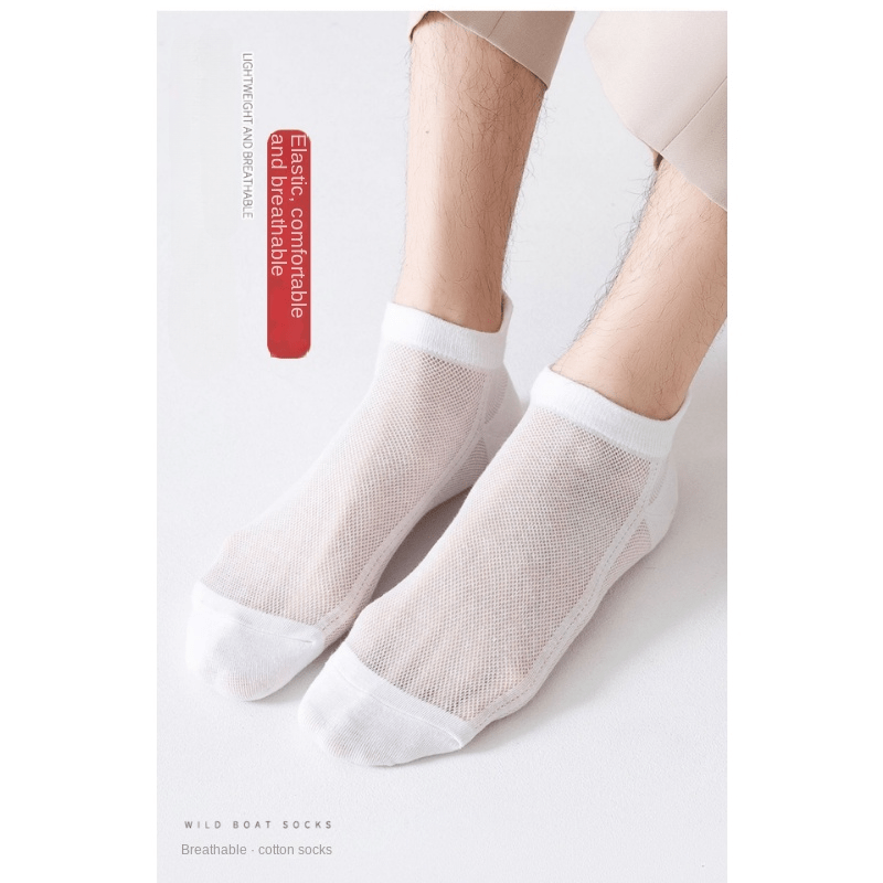 Men's Breathable Thin Low cut Sports Socks