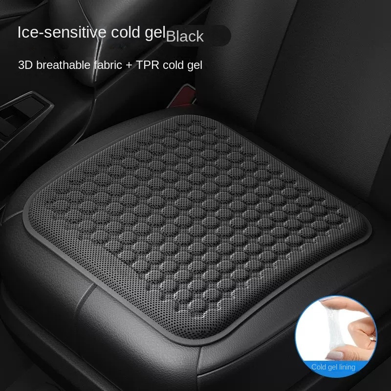 Car Seat Cushion Summer Cooling Pad Single Piece Honeycomb Gel Ventilated  Seat Cushion Breathable Summer Ice Car Cushion Seat Cover Car Accessories -  Temu
