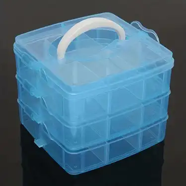 3 tiers Stackable Storage Box Bead Organizers Storage - Temu