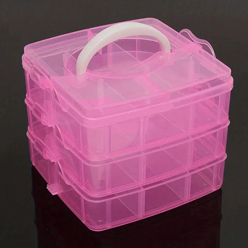 3 tiers Stackable Storage Box Bead Organizers And Storage - Temu