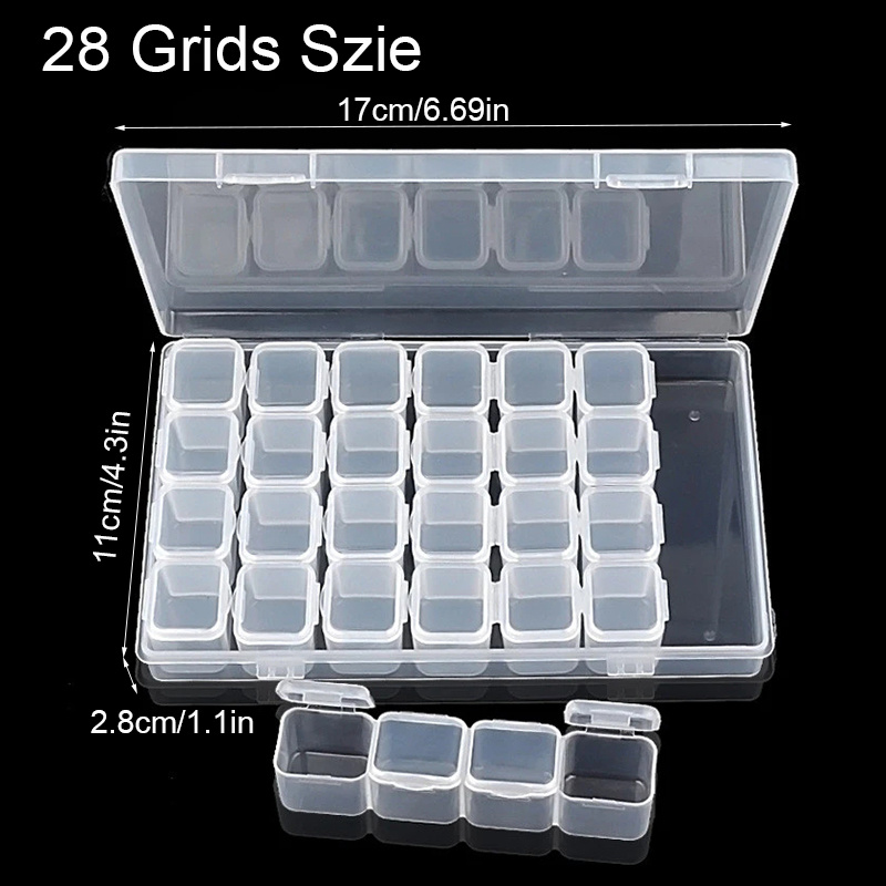 1pc Small Square Transparent Plastic Boxes Finishing Container Packaging  Storage Box 4*4*2.8cm - Storage Boxes & Bins - AliExpress