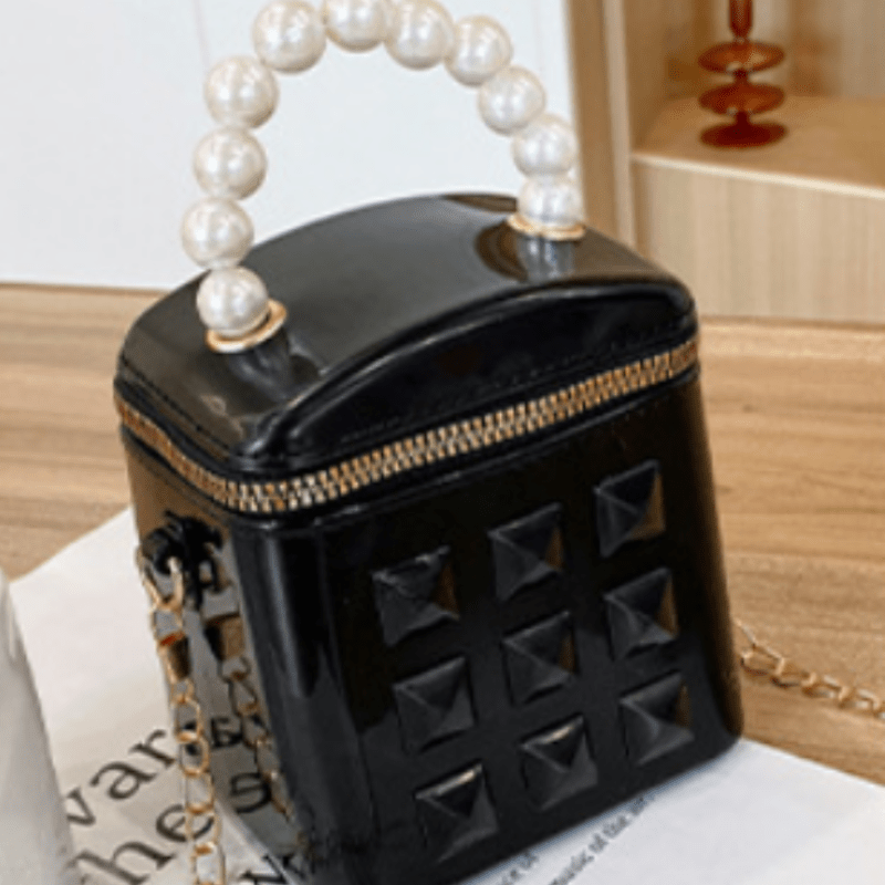 Mini Jelly Pearl Decor Crossbody Bag Cute Pvc Shoulder Bag Temu