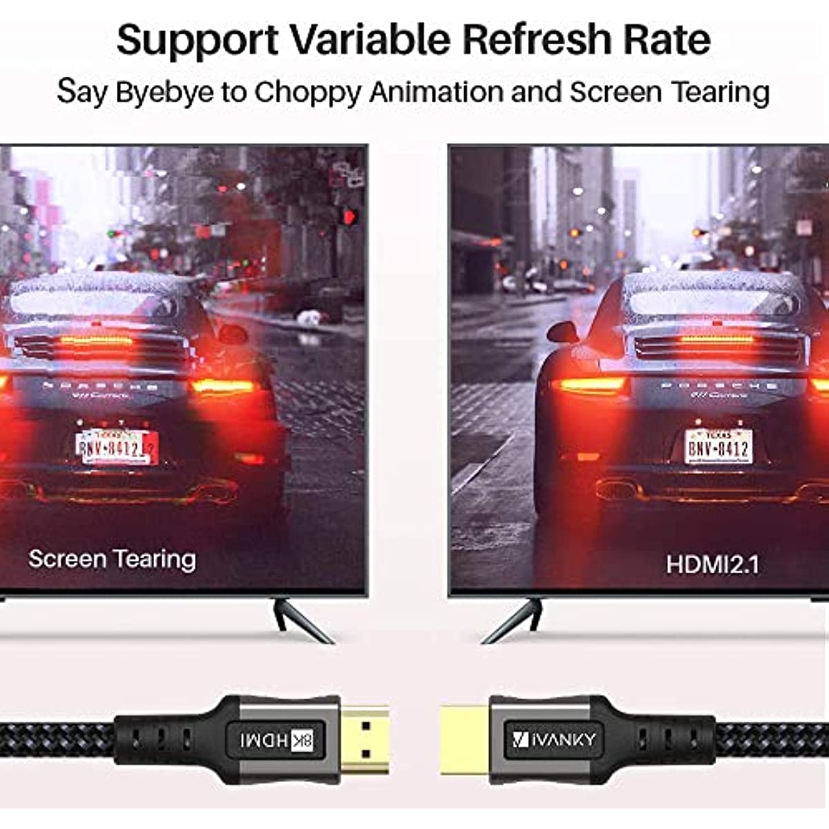 8K HDMI 2.1 Cable - Braided – iVANKY