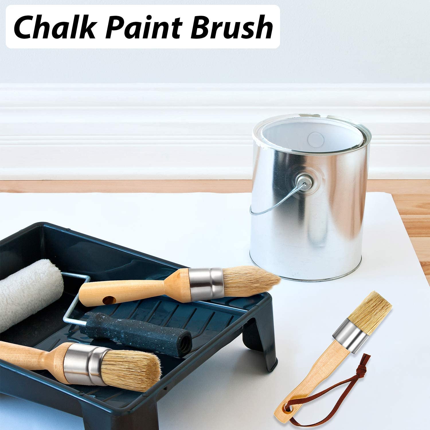 Premium Chalk Paint Brushes Large Diy Painting Waxing Tool - Temu