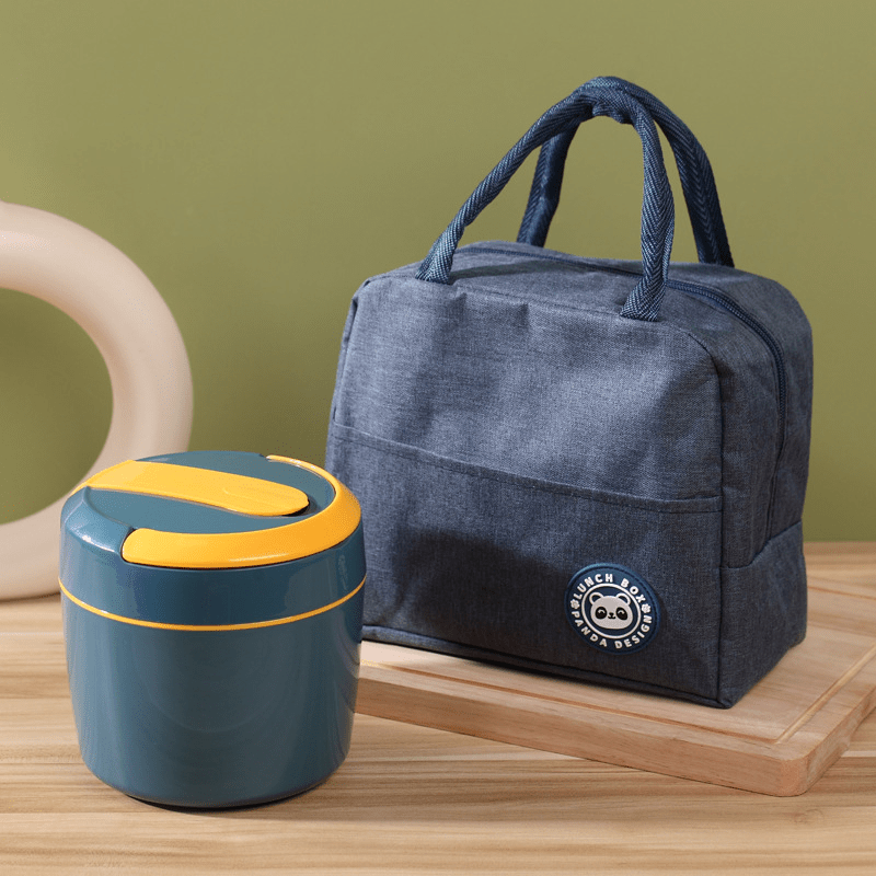 Insulated Double Layer Bento Box - Leakproof & Microwave Safe Lunch Box