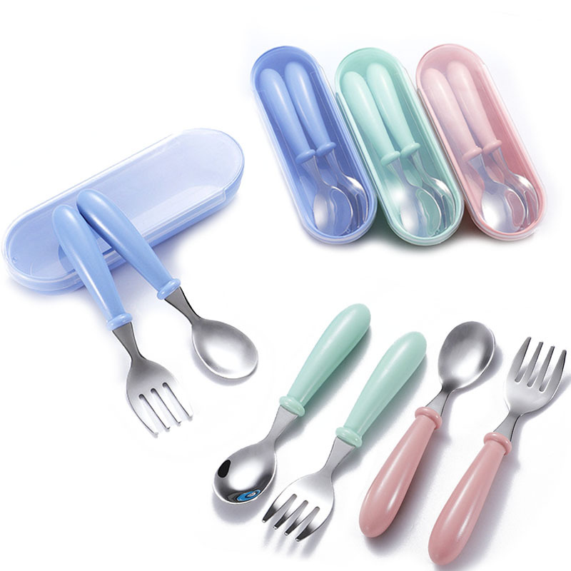 Self Feeding Spoon Fork, Divided Plates & Utensils Set - Perfect For Baby's  First Meals! - Temu